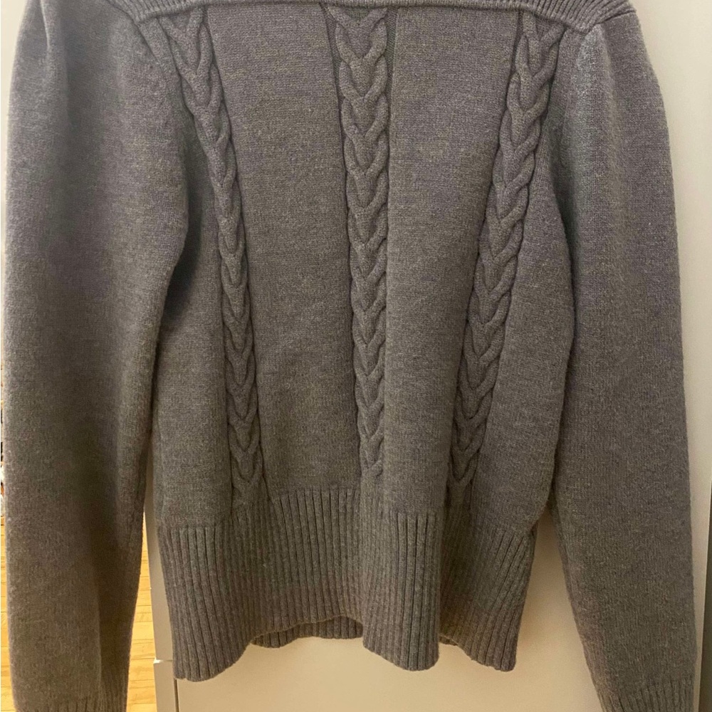 SHEIN Charcoal Ribbed Knit Top - Picture 2 of 5